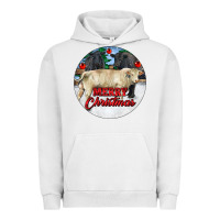 Pigment Lunar Rock Merry Christmas Charolais Bull Urban Hoodie - RanaPortraitStore