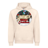 Sandshell Merry Christmas Charolais Bull Urban Hoodie - RanaPortraitStore