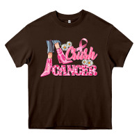 Chocolate Brown crush cancer Heavy Core Tee - CowGirlArtShop