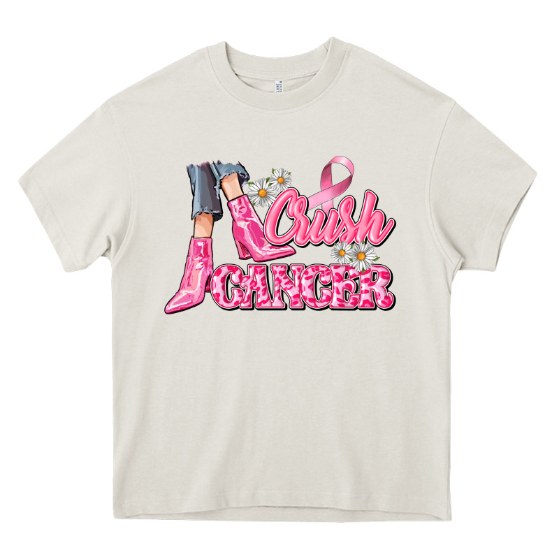 Crush Cancer Heavy Core Tee by CowGirlArtShop | Teevron