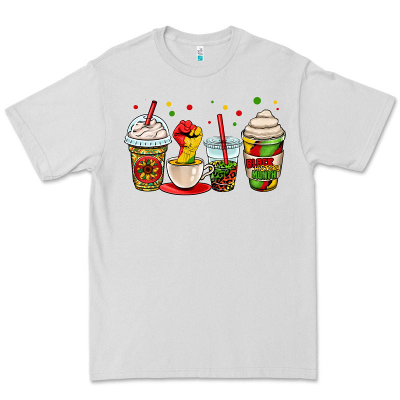 Juneteenth Bhm Coffee Cups Premium Tee by OliviaCreatesArt | Teevron