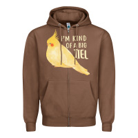 Chestnut cockatiel t  shirt i’m kind of a big tiel t  shirt Zipper Hoodie - linhVisuals