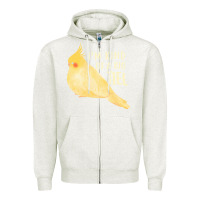 Oatmeal Heather cockatiel t  shirt i’m kind of a big tiel t  shirt Zipper Hoodie - linhVisuals