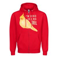 Red cockatiel t  shirt i’m kind of a big tiel t  shirt Zipper Hoodie - linhVisuals
