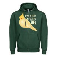 Sports Green cockatiel t  shirt i’m kind of a big tiel t  shirt Zipper Hoodie - linhVisuals