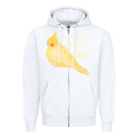 White cockatiel t  shirt i’m kind of a big tiel t  shirt Zipper Hoodie - linhVisuals