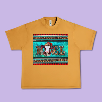 Western Christmas Baby Cow Noel Tumbler Urban Heavy Tee Designed By Jasminsmagicworld