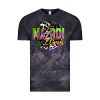 Cloud Black mardi gras lightning Vintage Tee - FaDigitalArtStudio