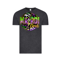 Vintage Black mardi gras lightning Vintage Tee - FaDigitalArtStudio