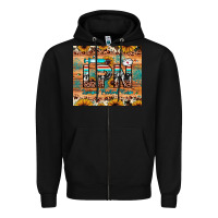 Black lpn licensed practical nurse Zipper Hoodie - JahusDesignShop