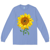 Colony Blue Bambino Sunflower Long Sleeve Tee - LillyAllenDesigns