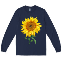 Navy Bambino Sunflower Long Sleeve Tee - LillyAllenDesigns