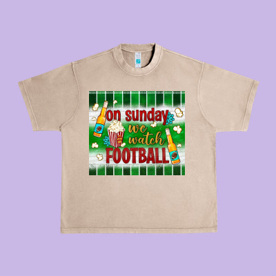 On Sunday We Watch Football Tumbler Urban Heavy Tee Designed By Bundleandbundleshop