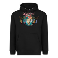 Black Wild Soul Heavyweight Hoodie - JahusDesignShop