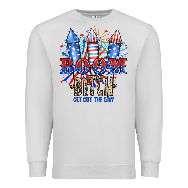 Boom Bıtch Get Out The Way Premium Sweatshirt by JahusDesignShop | Teevron