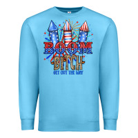 Ocean Blue Boom Bıtch Get Out The Way Premium Sweatshirt - JahusDesignShop
