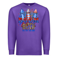 Purple Boom Bıtch Get Out The Way Premium Sweatshirt - JahusDesignShop