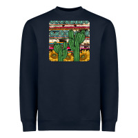 Navy cactus sunflower coaster Heavyweight Sweatshirt - JahusDesignShop