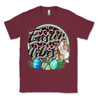 Burgundy Easter vibes Easter Day Classic Tee - CowGirlArtShop