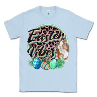 Dusty Blue Easter vibes Easter Day Classic Tee - CowGirlArtShop