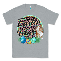 Heather Grey Easter vibes Easter Day Classic Tee - CowGirlArtShop