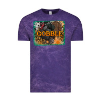 Cloud Purple thanksgiving turkey gobble with background Vintage Tee - RanaPortraitStore