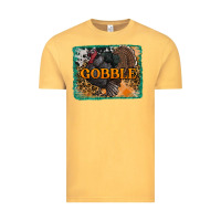 Vintage Mustard thanksgiving turkey gobble with background Vintage Tee - RanaPortraitStore