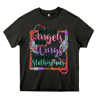 Asphalt Not all angels have wings Heavy Core Tee - CowGirlArtShop
