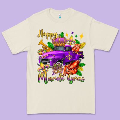 Happy Mardi Gras Truck Olivia Premium Tee Designed By Oliviacreatesart