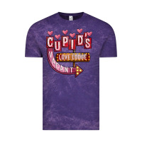 Cloud Purple Valentines Day Cupid's Love Lodge Vintage Tee - FaDigitalArtStudio
