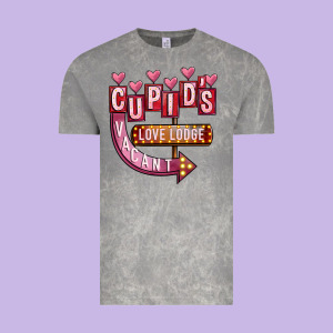 Valentines Day Cupid's Love Lodge Vintage Tee Designed By Fadigitalartstudio