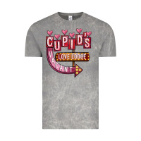 Cloud Rock Valentines Day Cupid's Love Lodge Vintage Tee - FaDigitalArtStudio