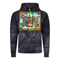 Cloud Black joy jesus Vintage Hoodie - CowhideDigitalArt