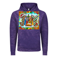 Cloud Purple joy jesus Vintage Hoodie - CowhideDigitalArt