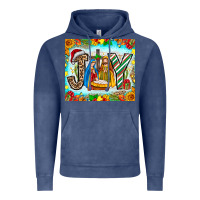 Vintage Denim joy jesus Vintage Hoodie - CowhideDigitalArt