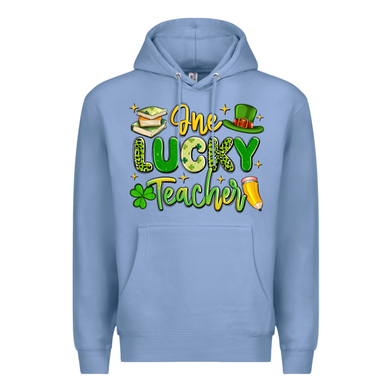One Lucky Teacher Premium Hoodie by Artiststas | Teevron