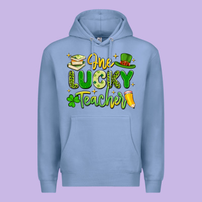 One Lucky Teacher Premium Hoodie Designed By Artiststas