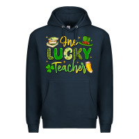 Navy one lucky teacher Premium Hoodie - Artiststas
