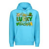 Ocean Blue one lucky teacher Premium Hoodie - Artiststas