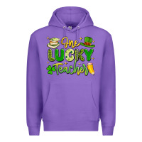 Purple one lucky teacher Premium Hoodie - Artiststas