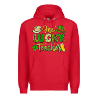 Red one lucky teacher Premium Hoodie - Artiststas