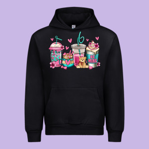 Valentines Day Coffee Urban Hoodie Designed By Jasminsmagicworld