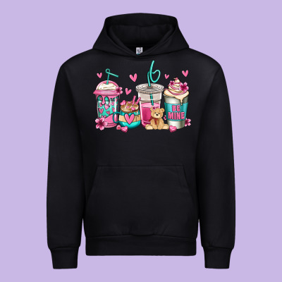 Valentines Day Coffee Urban Hoodie Designed By Jasminsmagicworld