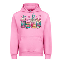 Fuchsia Pink valentines day coffee Urban Hoodie - Jasminsmagicworld