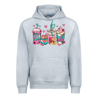 Heather Grey valentines day coffee Urban Hoodie - Jasminsmagicworld