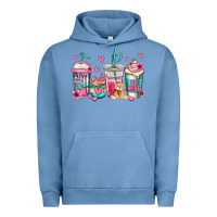 Pigment Pebble Blue valentines day coffee Urban Hoodie - Jasminsmagicworld