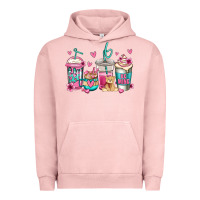 Pigment Salmon valentines day coffee Urban Hoodie - Jasminsmagicworld
