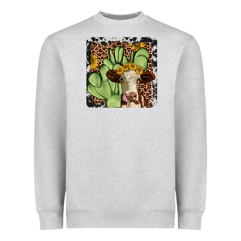 Cactus Hereford Coaster Heavyweight Sweatshirt by JahusDesignShop | Teevron