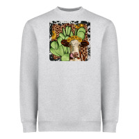 Heather Grey cactus hereford coaster Heavyweight Sweatshirt - JahusDesignShop