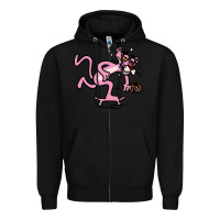 Black pink panther Zipper Hoodie - linhVisuals